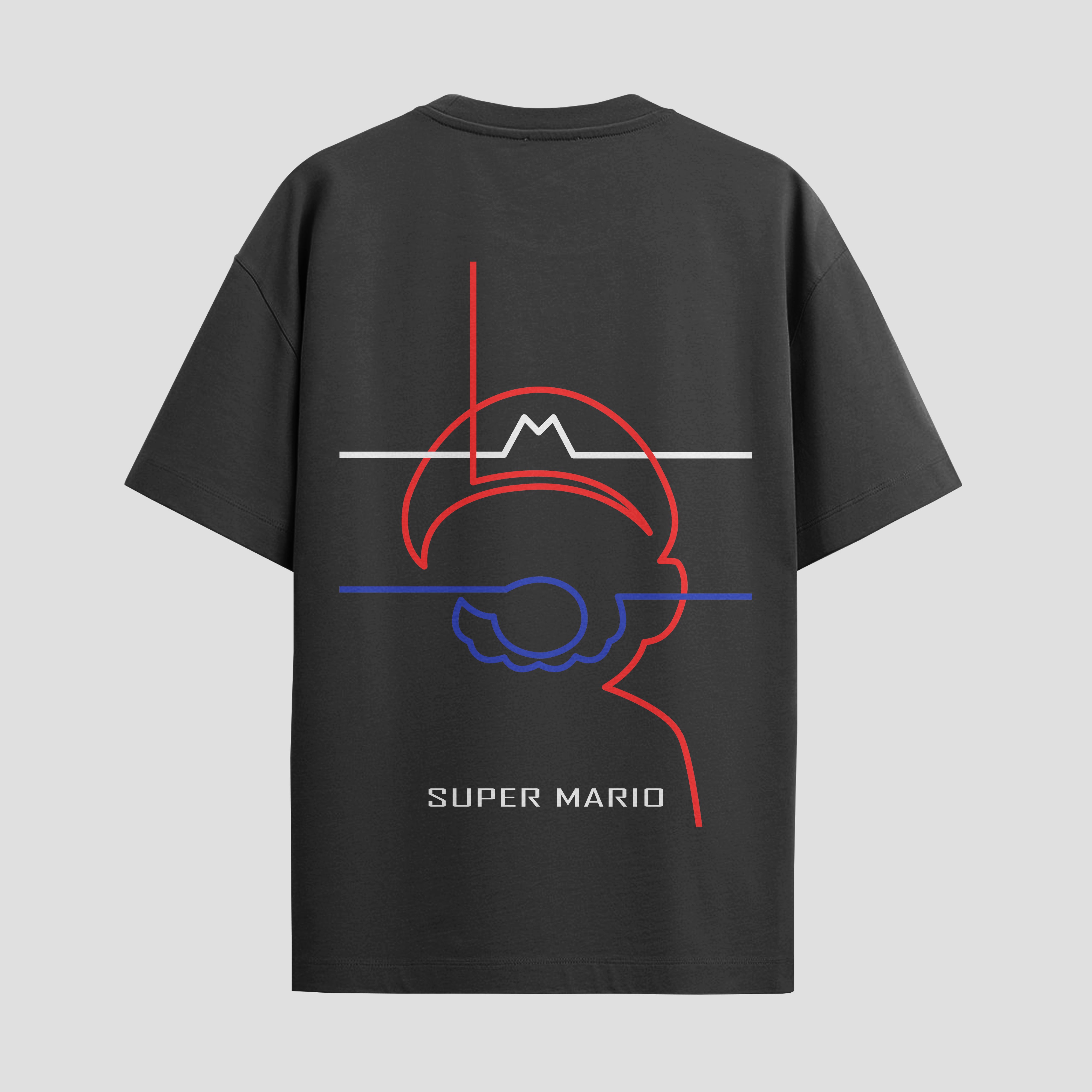 Playera urbana de anime y gaming ExtraLife MX, corte Standard Fit unisex ligero y transpirable en color Deep Black y Pure White, ropa de uso diario para gym y casual.