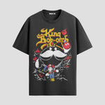 Playera urbana de anime y gaming ExtraLife MX, corte Standard Fit unisex ligero y transpirable en color Deep Black y Pure White, ropa de uso diario para gym y casual.