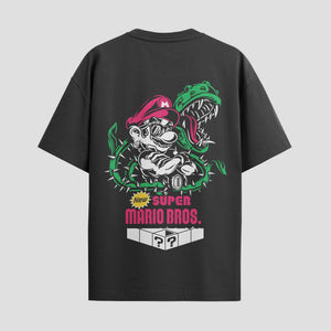 Playera urbana de anime y gaming ExtraLife MX, corte Classic Premium unisex ligero y transpirable en color Deep Black y Pure White, ropa de uso diario para gym y casual.