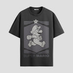 Playera urbana de anime y gaming ExtraLife MX, corte Standard Fit unisex ligero y transpirable en color Deep Black y Pure White, ropa de uso diario para gym y casual.