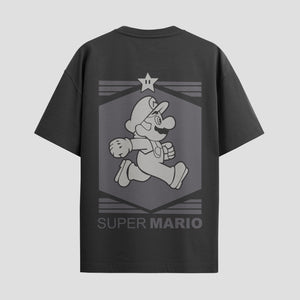 Playera urbana de anime y gaming ExtraLife MX, corte Standard Fit unisex ligero y transpirable en color Deep Black y Pure White, ropa de uso diario para gym y casual.
