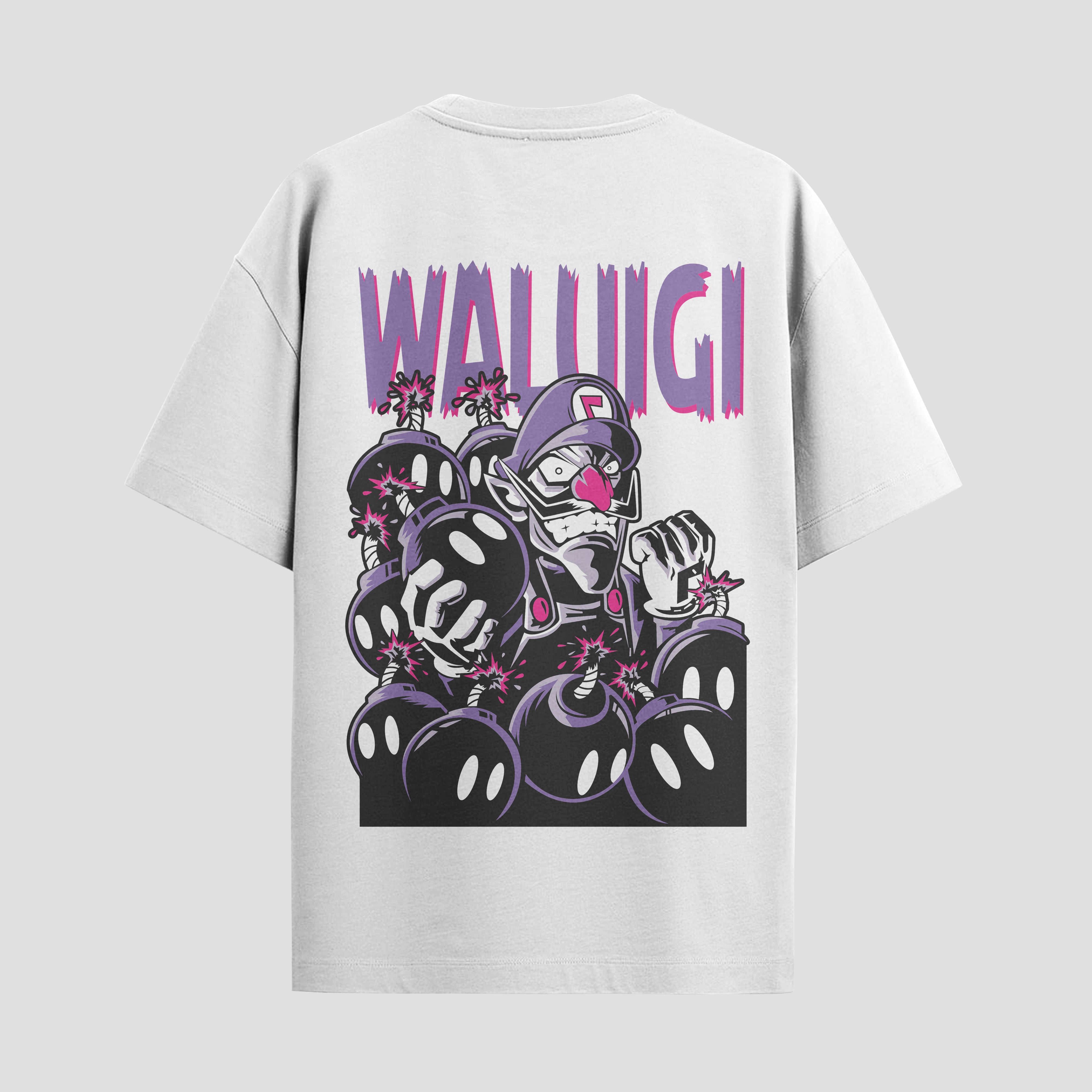 Playera urbana de anime y gaming ExtraLife MX, corte Standard Fit unisex ligero y transpirable en color Deep Black y Pure White, ropa de uso diario para gym y casual.