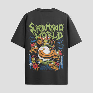 Playera urbana de anime y gaming ExtraLife MX, corte Standard Fit unisex ligero y transpirable en color Deep Black y Pure White, ropa de uso diario para gym y casual.