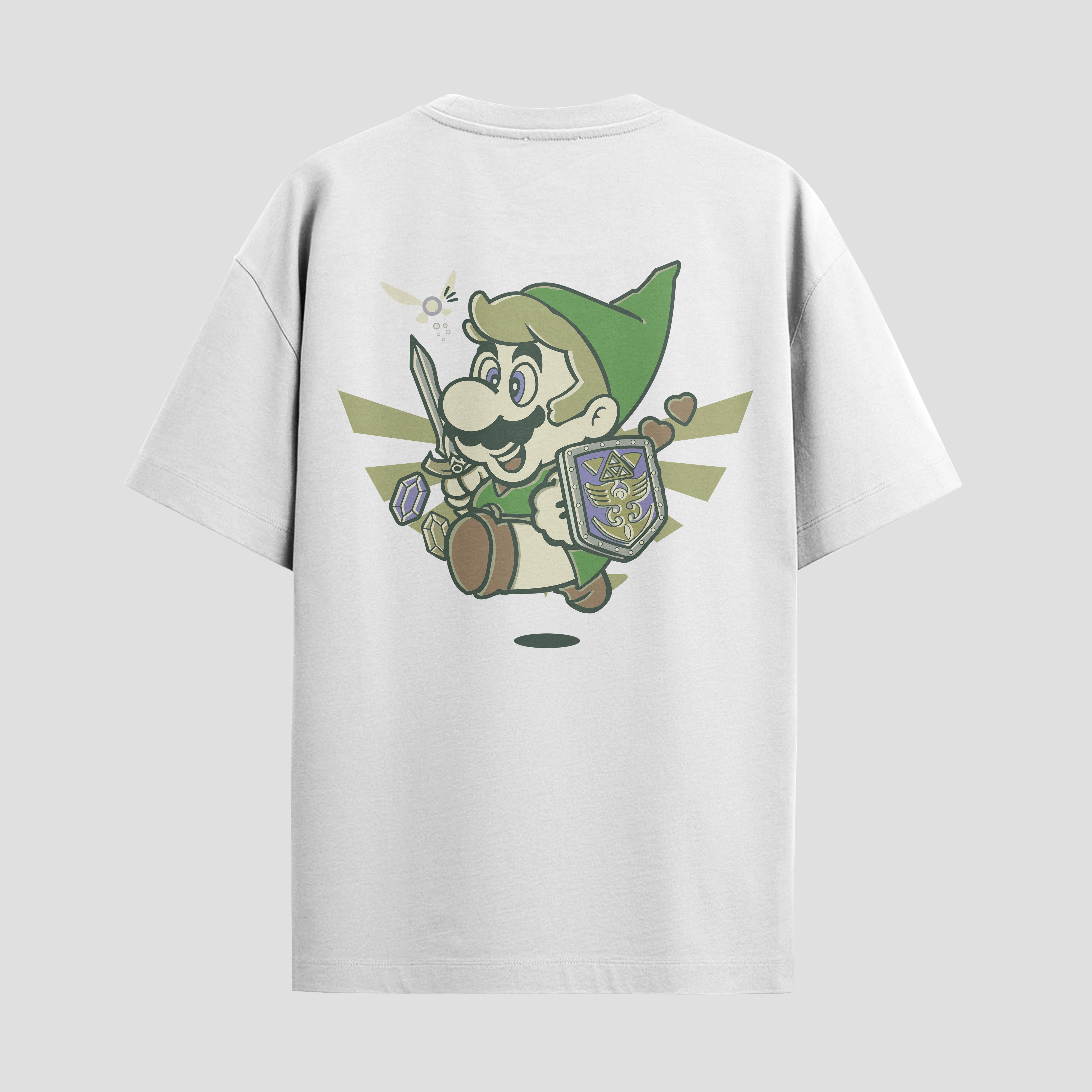 Playera urbana de anime y gaming ExtraLife MX, corte Standard Fit unisex ligero y transpirable en color Deep Black y Pure White, ropa de uso diario para gym y casual.