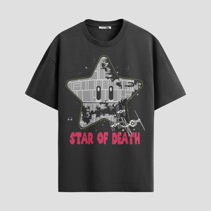 Playera urbana de anime y gaming ExtraLife MX, corte Standard Fit unisex ligero y transpirable en color Deep Black y Pure White, ropa de uso diario para gym y casual.