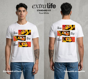 El Reino del Fontanero | El Saltador del Reino #02268 - Playera Standard Fit | Pure White - Foto en modelo