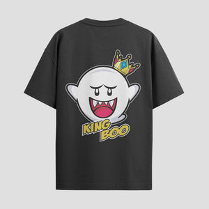Playera urbana de anime y gaming ExtraLife MX, corte Standard Fit unisex ligero y transpirable en color Deep Black y Pure White, ropa de uso diario para gym y casual.