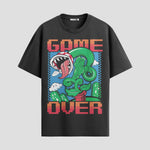 Playera urbana de anime y gaming ExtraLife MX, corte Standard Fit unisex ligero y transpirable en color Deep Black y Pure White, ropa de uso diario para gym y casual.