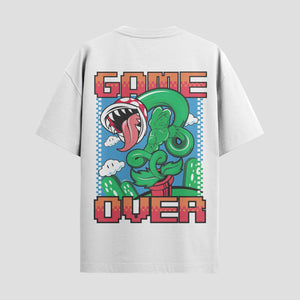 Playera urbana de anime y gaming ExtraLife MX, corte Classic Premium unisex ligero y transpirable en color Deep Black y Pure White, ropa de uso diario para gym y casual.