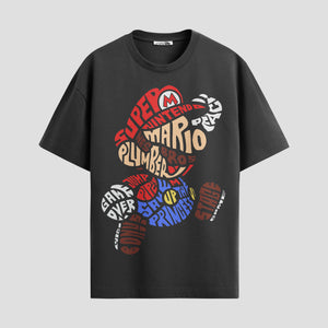 Playera urbana de anime y gaming ExtraLife MX, corte Standard Fit unisex ligero y transpirable en color Deep Black y Pure White, ropa de uso diario para gym y casual.
