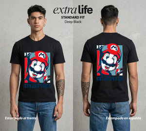 El Reino del Fontanero | El Fontanero del Bien #02276 - Playera Standard Fit | Deep Black - Foto en modelo
