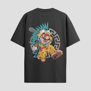 Playera urbana de anime y gaming ExtraLife MX, corte Standard Fit unisex ligero y transpirable en color Deep Black y Pure White, ropa de uso diario para gym y casual.