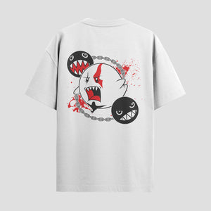 Playera urbana de anime y gaming ExtraLife MX, corte Standard Fit unisex ligero y transpirable en color Deep Black y Pure White, ropa de uso diario para gym y casual.