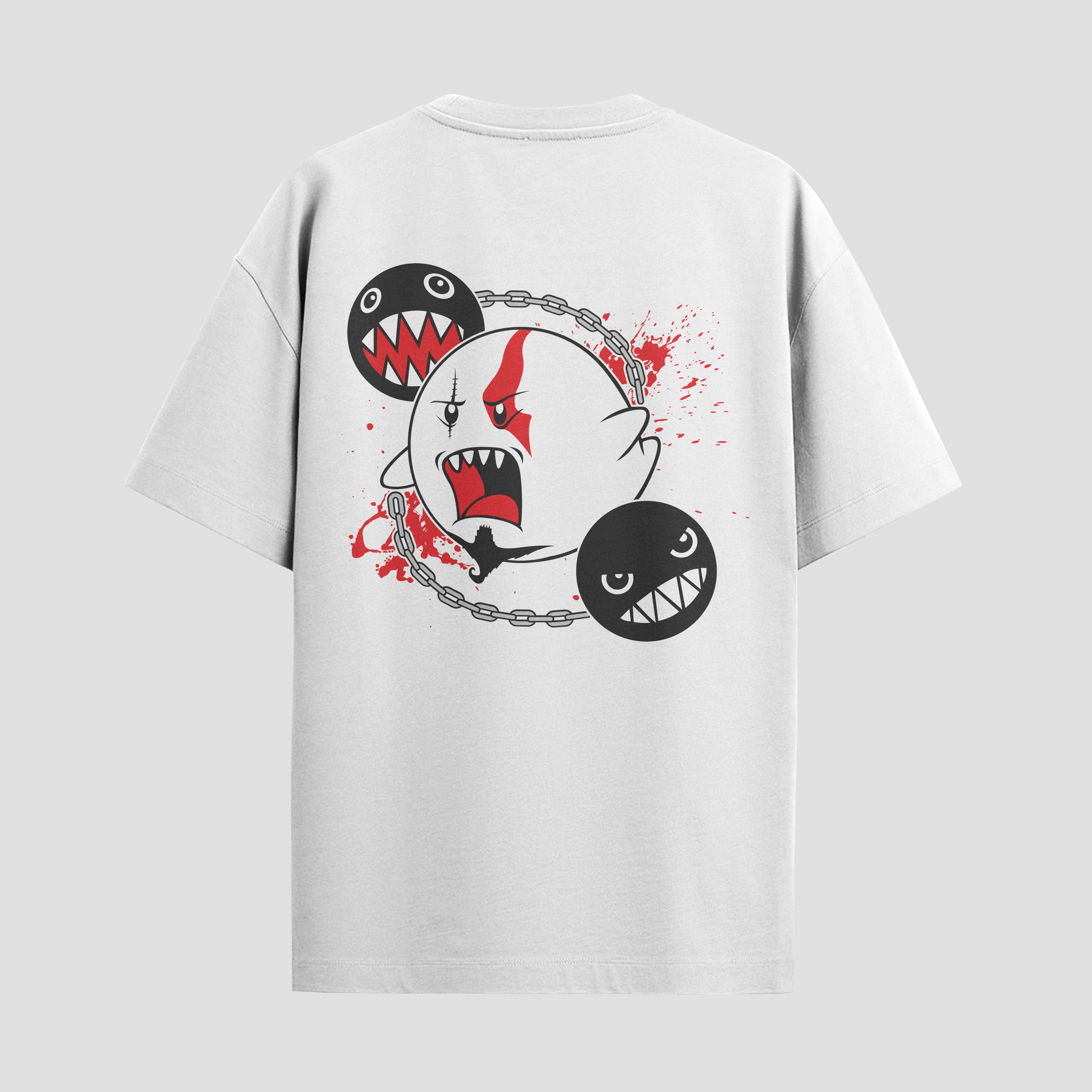 Playera urbana de anime y gaming ExtraLife MX, corte Standard Fit unisex ligero y transpirable en color Deep Black y Pure White, ropa de uso diario para gym y casual.
