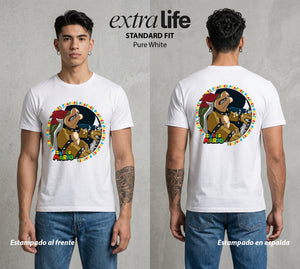 El Reino del Fontanero | El Fontanero Estelar #02279 - Playera Standard Fit | Pure White - Foto en modelo