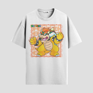 Playera urbana de anime y gaming ExtraLife MX, corte Standard Fit unisex ligero y transpirable en color Deep Black y Pure White, ropa de uso diario para gym y casual.