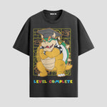 Playera urbana de anime y gaming ExtraLife MX, corte Standard Fit unisex ligero y transpirable en color Deep Black y Pure White, ropa de uso diario para gym y casual.