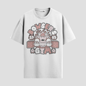 Playera urbana de anime y gaming ExtraLife MX, corte Standard Fit unisex ligero y transpirable en color Deep Black y Pure White, ropa de uso diario para gym y casual.