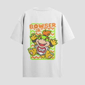 Playera urbana de anime y gaming ExtraLife MX, corte Standard Fit unisex ligero y transpirable en color Deep Black y Pure White, ropa de uso diario para gym y casual.