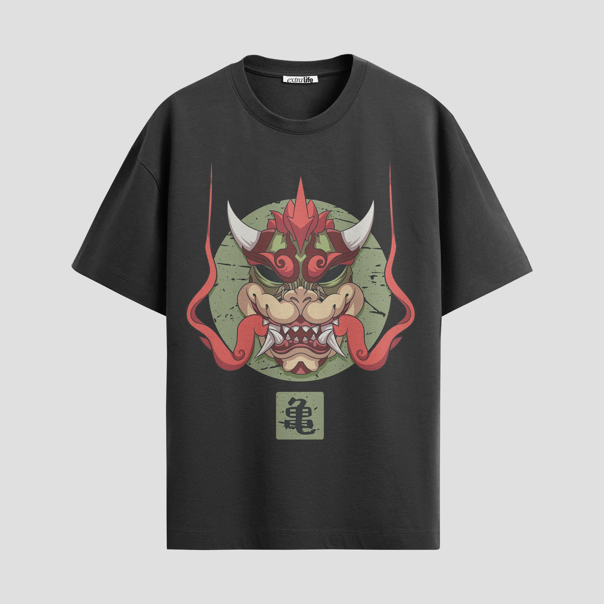 Playera urbana de anime y gaming ExtraLife MX, corte Classic Premium unisex ligero y transpirable en color Deep Black y Pure White, ropa de uso diario para gym y casual.