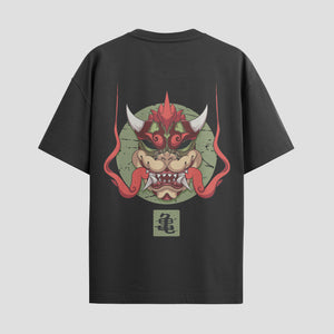 Playera urbana de anime y gaming ExtraLife MX, corte Standard Fit unisex ligero y transpirable en color Deep Black y Pure White, ropa de uso diario para gym y casual.