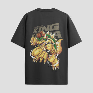 Playera urbana de anime y gaming ExtraLife MX, corte Standard Fit unisex ligero y transpirable en color Deep Black y Pure White, ropa de uso diario para gym y casual.