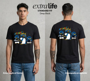 El Reino del Fontanero | El Fontanero Estelar #02292 - Playera Standard Fit | Deep Black - Foto en modelo