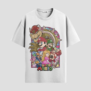 Playera urbana de anime y gaming ExtraLife MX, corte Standard Fit unisex ligero y transpirable en color Deep Black y Pure White, ropa de uso diario para gym y casual.