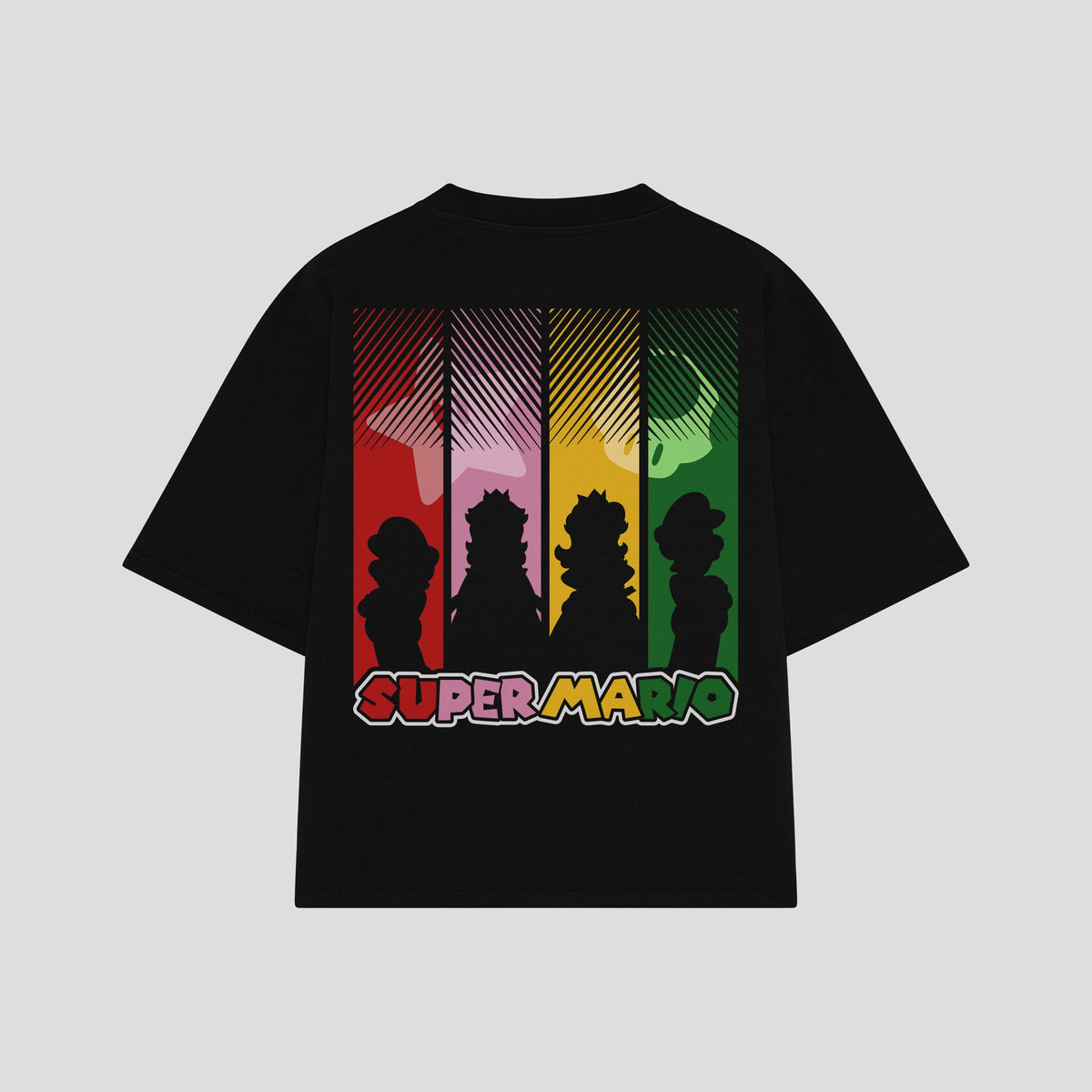 Playera streetwear premium de anime y gaming ExtraLife MX, corte oversized drop shoulder ligero y fresco en color Deep Black y Off-White, moda urbana mexicana de culto.