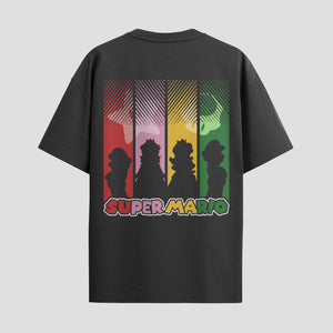Playera urbana de anime y gaming ExtraLife MX, corte Standard Fit unisex ligero y transpirable en color Deep Black y Pure White, ropa de uso diario para gym y casual.