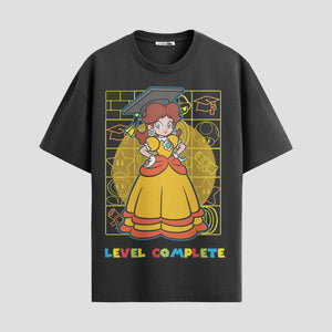 Playera urbana de anime y gaming ExtraLife MX, corte Standard Fit unisex ligero y transpirable en color Deep Black y Pure White, ropa de uso diario para gym y casual.