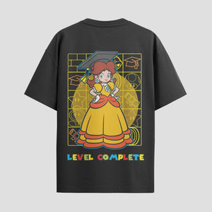 Playera urbana de anime y gaming ExtraLife MX, corte Standard Fit unisex ligero y transpirable en color Deep Black y Pure White, ropa de uso diario para gym y casual.