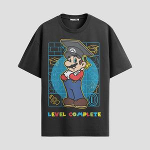 Playera urbana de anime y gaming ExtraLife MX, corte Classic Premium unisex ligero y transpirable en color Deep Black y Pure White, ropa de uso diario para gym y casual.
