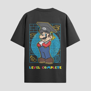 Playera urbana de anime y gaming ExtraLife MX, corte Standard Fit unisex ligero y transpirable en color Deep Black y Pure White, ropa de uso diario para gym y casual.