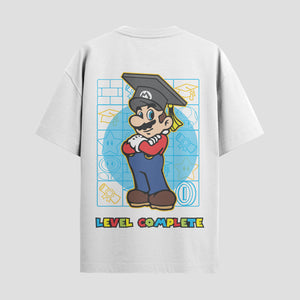 Playera urbana de anime y gaming ExtraLife MX, corte Standard Fit unisex ligero y transpirable en color Deep Black y Pure White, ropa de uso diario para gym y casual.