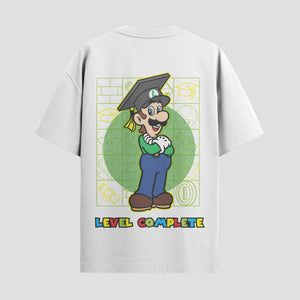 Playera urbana de anime y gaming ExtraLife MX, corte Standard Fit unisex ligero y transpirable en color Deep Black y Pure White, ropa de uso diario para gym y casual.