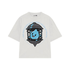 Playera streetwear premium de anime y gaming ExtraLife MX, corte oversized drop shoulder ligero y fresco en color Deep Black y Off-White, moda urbana mexicana de culto.