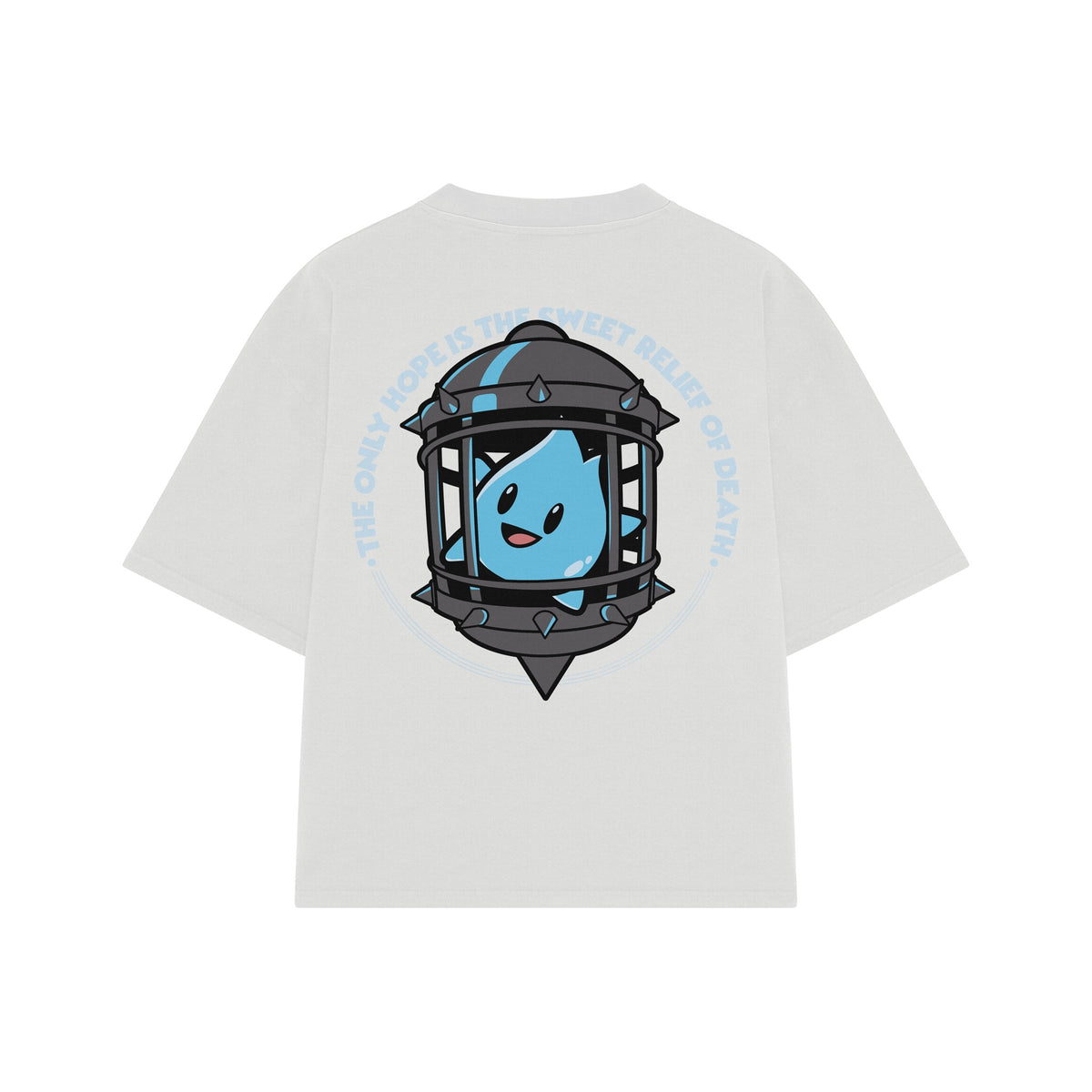 Playera streetwear premium de anime y gaming ExtraLife MX, corte oversized drop shoulder ligero y fresco en color Deep Black y Off-White, moda urbana mexicana de culto.