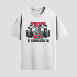Playera urbana de anime y gaming ExtraLife MX, corte Standard Fit unisex ligero y transpirable en color Deep Black y Pure White, ropa de uso diario para gym y casual.