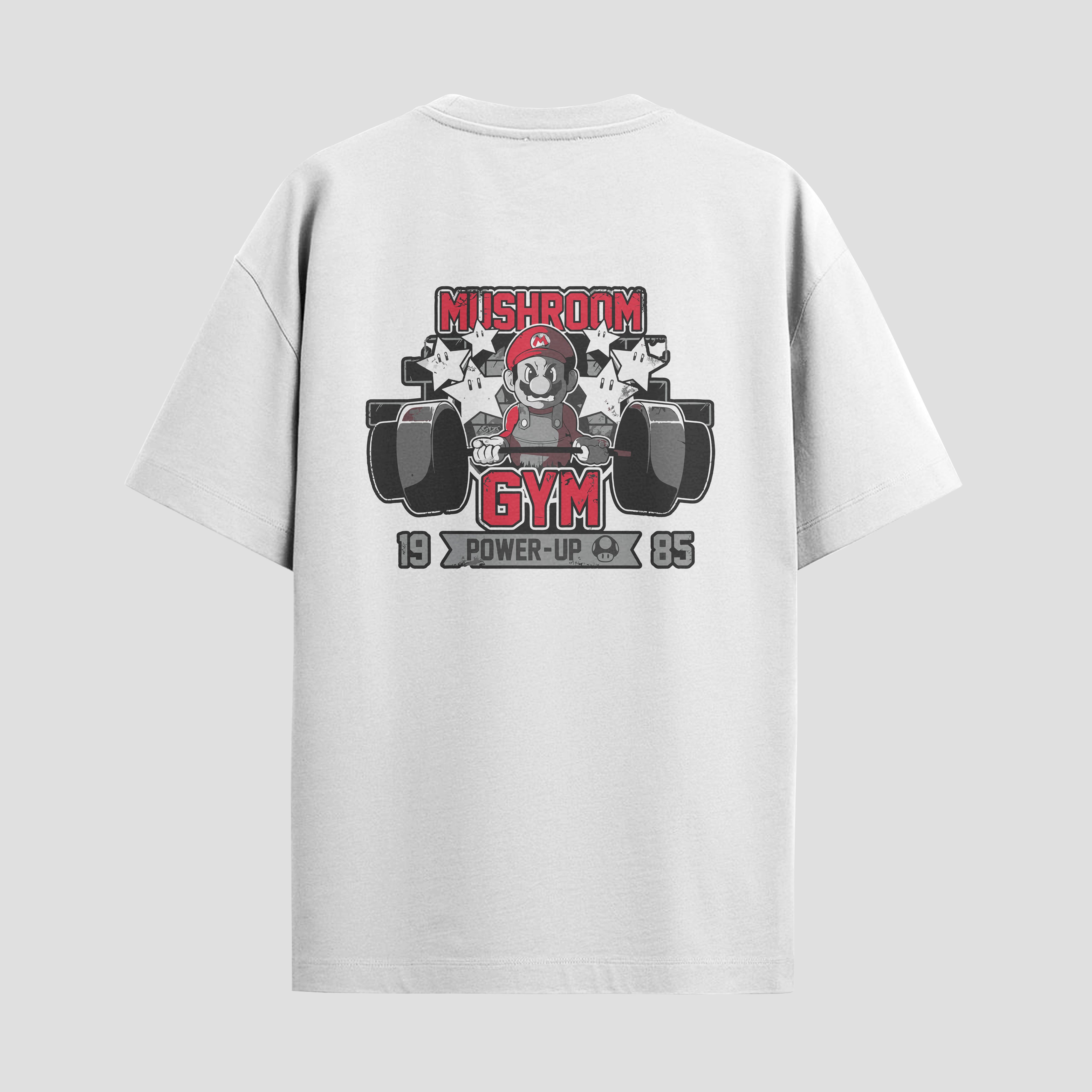 Playera urbana de anime y gaming ExtraLife MX, corte Standard Fit unisex ligero y transpirable en color Deep Black y Pure White, ropa de uso diario para gym y casual.