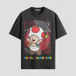 Playera urbana de anime y gaming ExtraLife MX, corte Standard Fit unisex ligero y transpirable en color Deep Black y Pure White, ropa de uso diario para gym y casual.