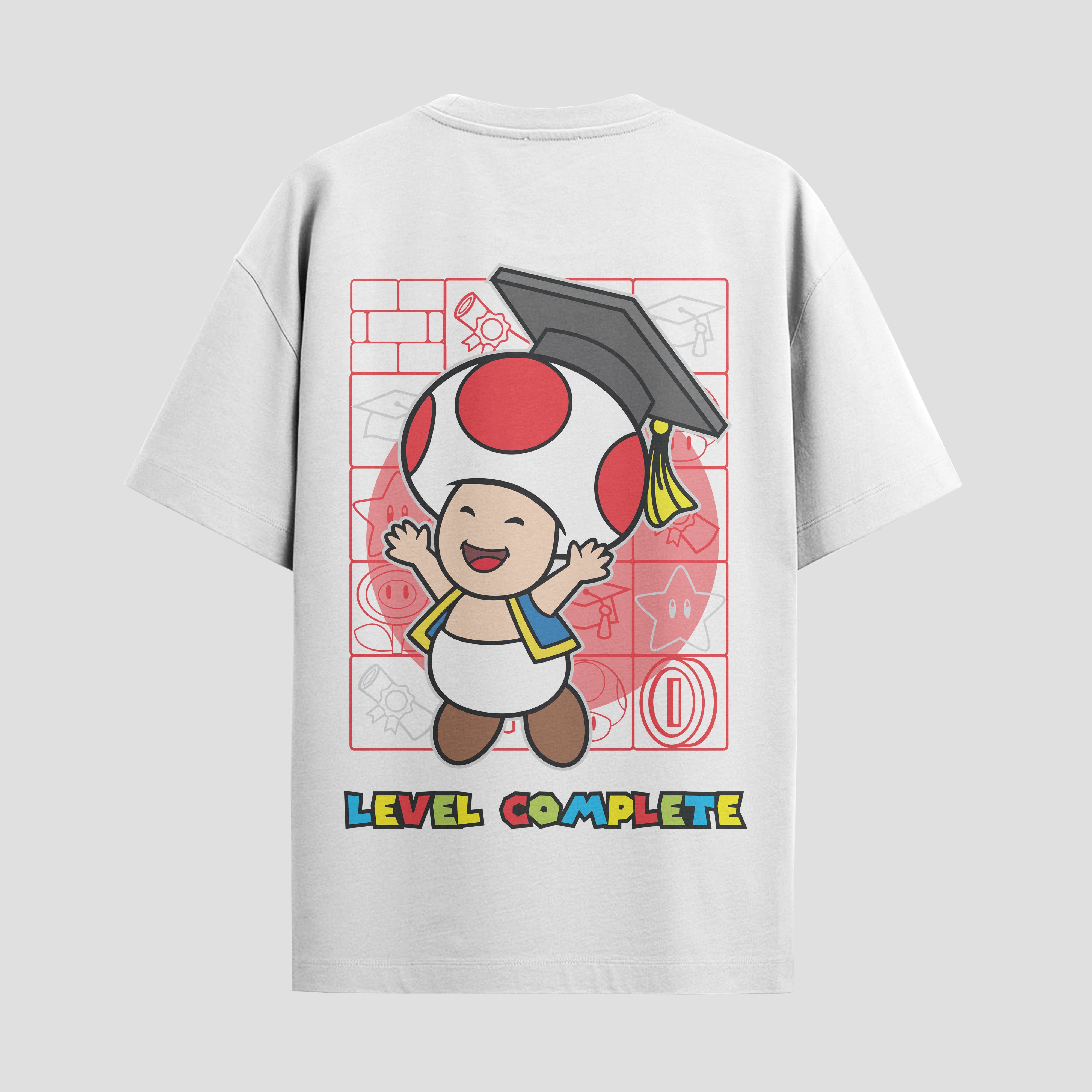 Playera urbana de anime y gaming ExtraLife MX, corte Standard Fit unisex ligero y transpirable en color Deep Black y Pure White, ropa de uso diario para gym y casual.