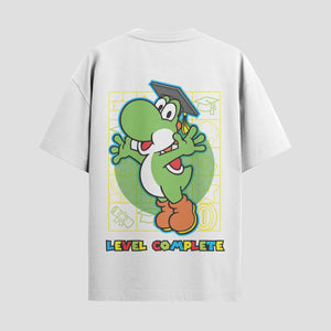Playera urbana de anime y gaming ExtraLife MX, corte Standard Fit unisex ligero y transpirable en color Deep Black y Pure White, ropa de uso diario para gym y casual.