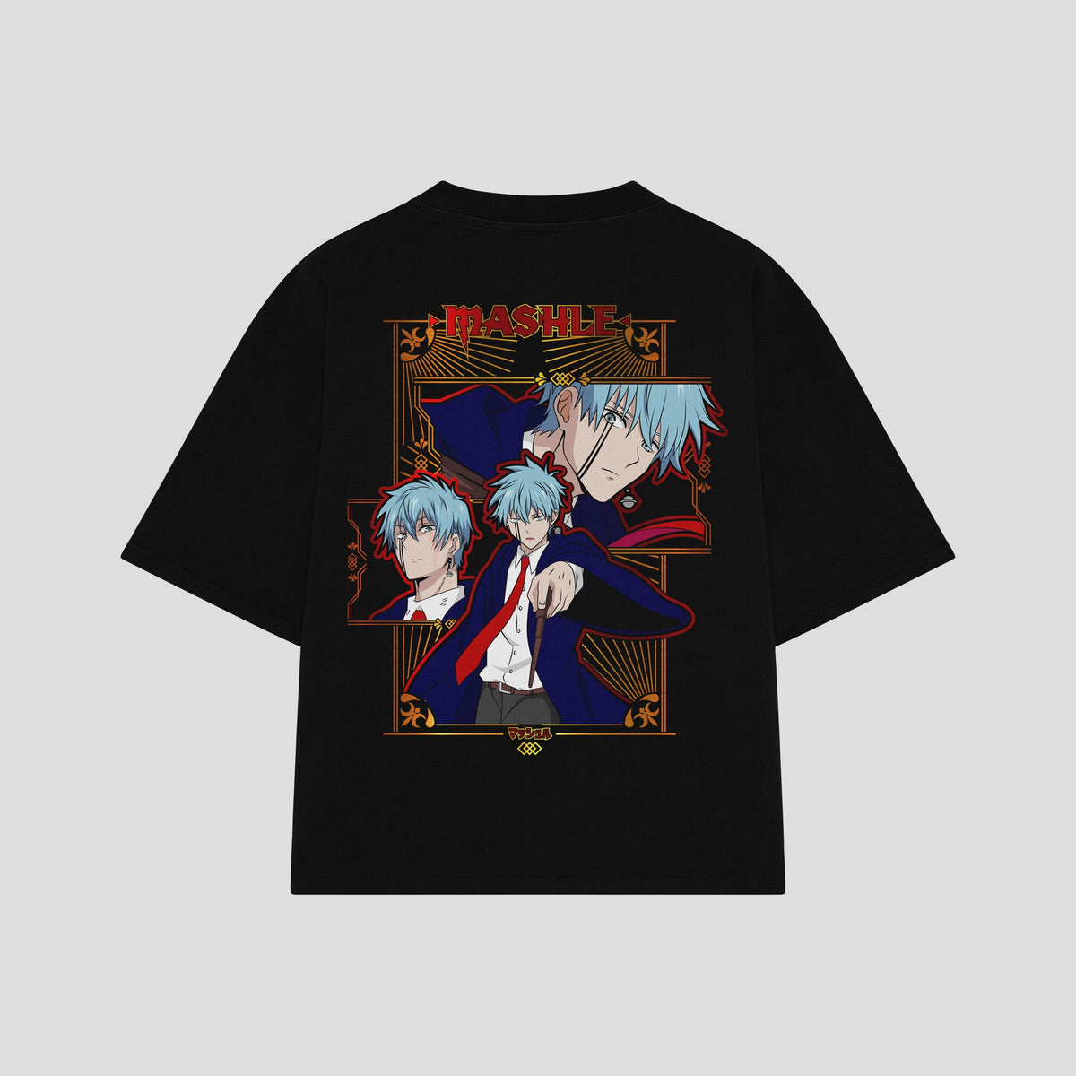 Playera streetwear premium de anime y gaming ExtraLife MX, corte oversized drop shoulder ligero y fresco en color Deep Black y Off-White, moda urbana mexicana de culto.