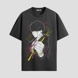 Playera urbana de anime y gaming ExtraLife MX, corte Standard Fit unisex ligero y transpirable en color Deep Black y Pure White, ropa de uso diario para gym y casual.