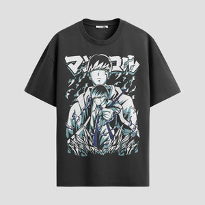 Playera urbana de anime y gaming ExtraLife MX, corte Standard Fit unisex ligero y transpirable en color Deep Black y Pure White, ropa de uso diario para gym y casual.