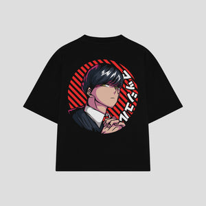 Playera streetwear premium de anime y gaming ExtraLife MX, corte oversized drop shoulder ligero y fresco en color Deep Black y Off-White, moda urbana mexicana de culto.