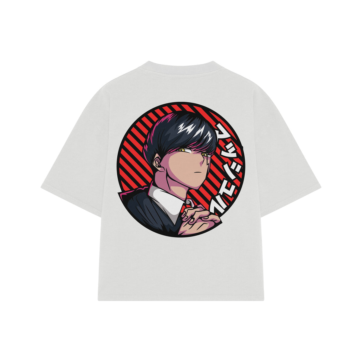 Playera streetwear premium de anime y gaming ExtraLife MX, corte oversized drop shoulder ligero y fresco en color Deep Black y Off-White, moda urbana mexicana de culto.