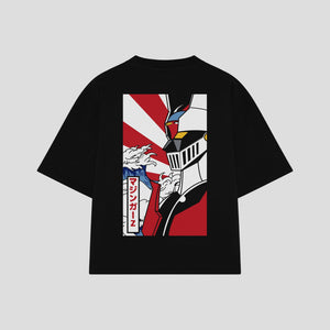 Playera streetwear premium de anime y gaming ExtraLife MX, corte oversized drop shoulder ligero y fresco en color Deep Black y Off-White, moda urbana mexicana de culto.