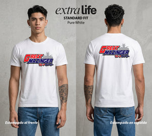 El Coloso de Acero | El Puño del Robot #02347 - Playera Classic Premium | Pure White - Foto en modelo